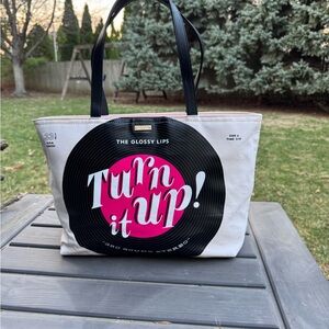 Kate Spade turn it up record tote bag- read description!
